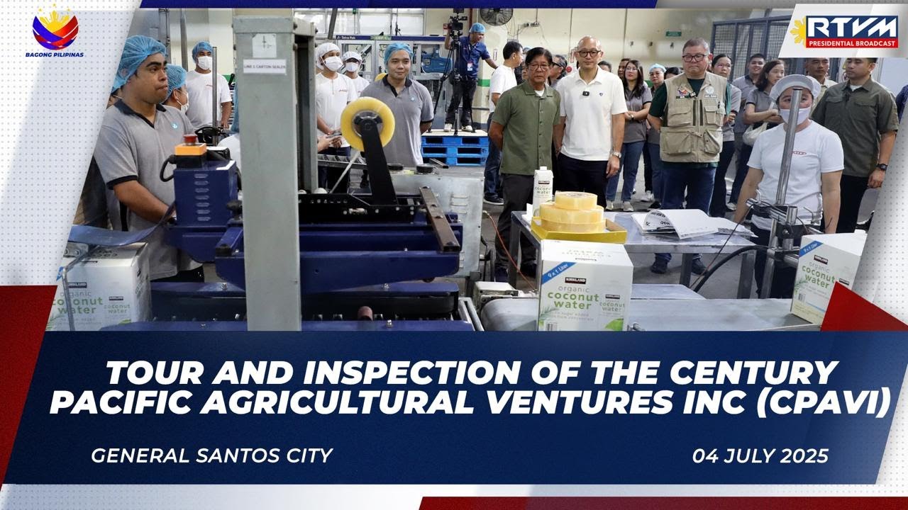 Tour and Inspection of Century Pacific Agricultural Ventures Inc. (CPAVI) Coconut Plant 07/04/2025