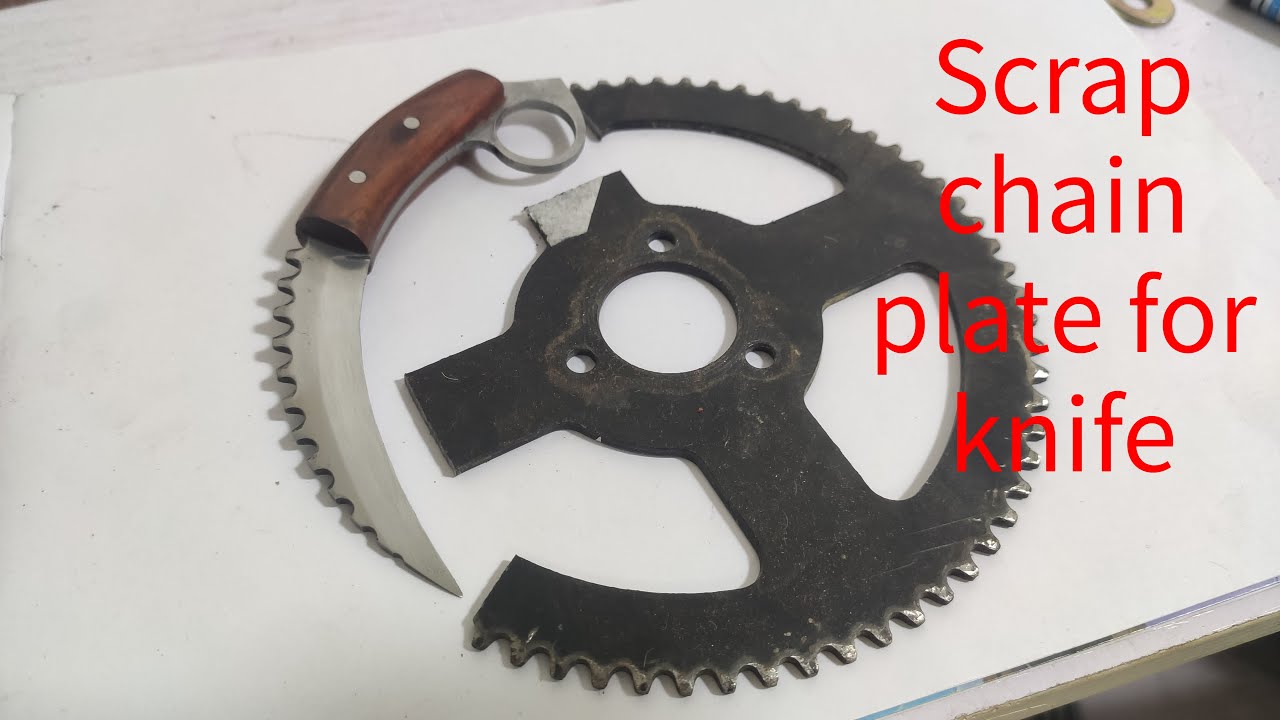 Knife making-Karambit Knife From the old chain plate