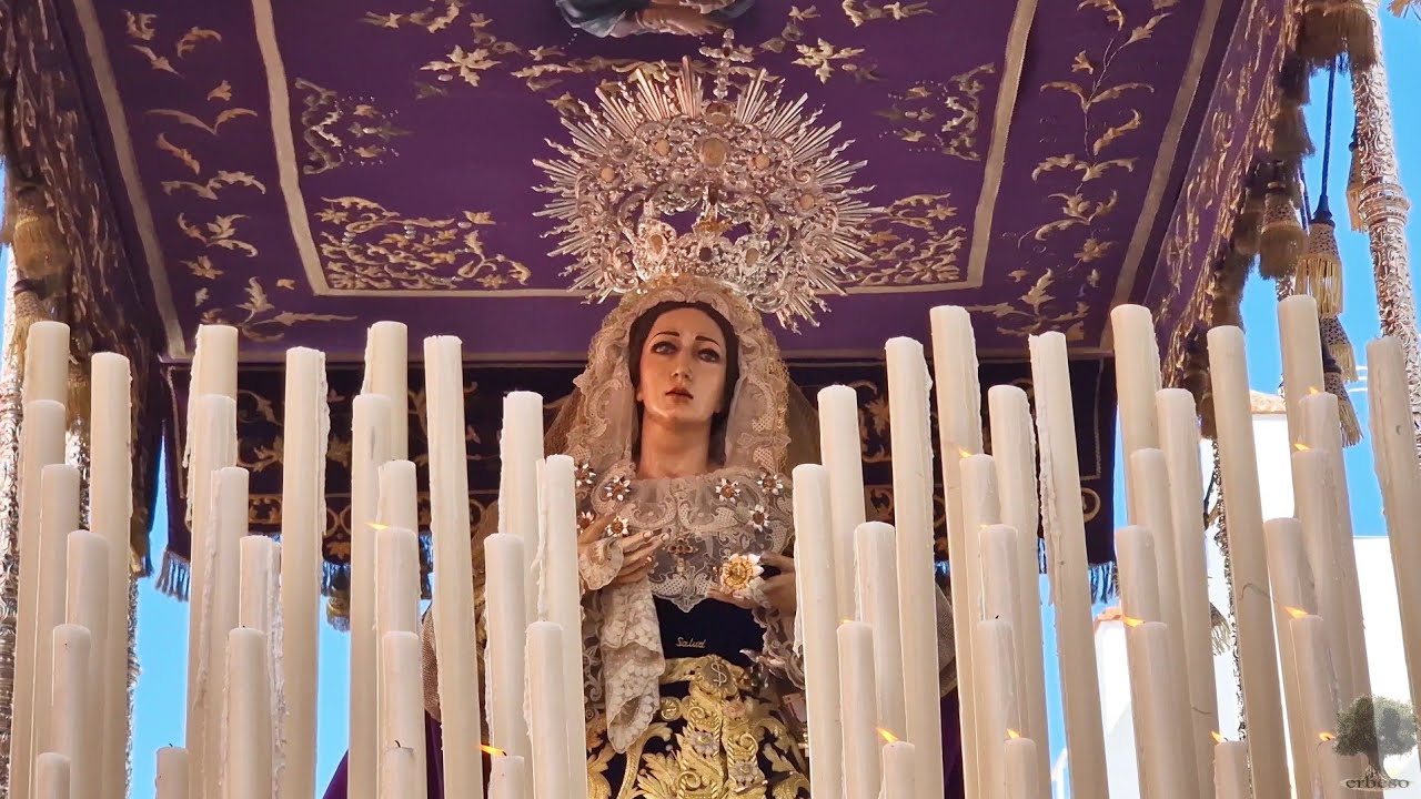 Salida de la Virgen de la Salud en la Magna de San Fernando - BM Maestro Dueñas