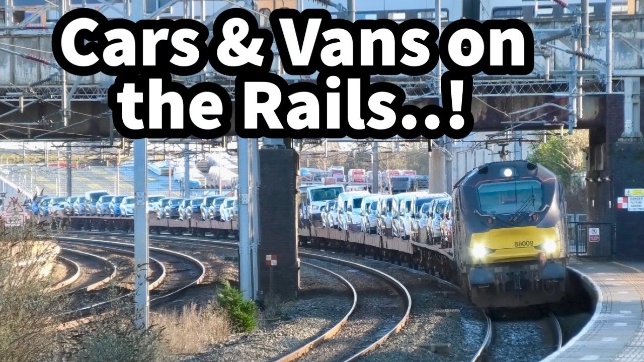 Ford & Toyota CARS & VANS on the UK RAILS..!