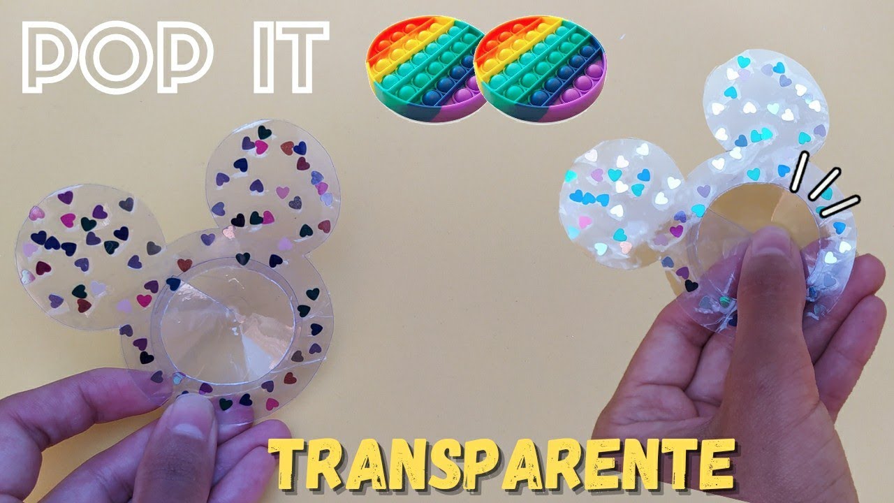 COMO FAZER POP IT CASEIRO | TRANSPARENTE 😍 #FIDGETTOYS