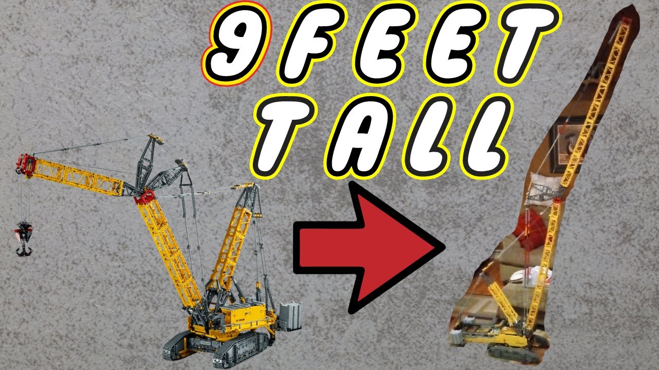 The 9-foot-tall Lego Technic Liebherr LR 13000 crawler crane!