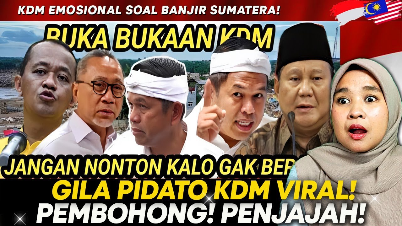 PALING GILA! KDM Emosional Pidato Soal Banjir Sumatera Dan Aceh! PENJAJAH KALIAN, PEMBOHONG!!