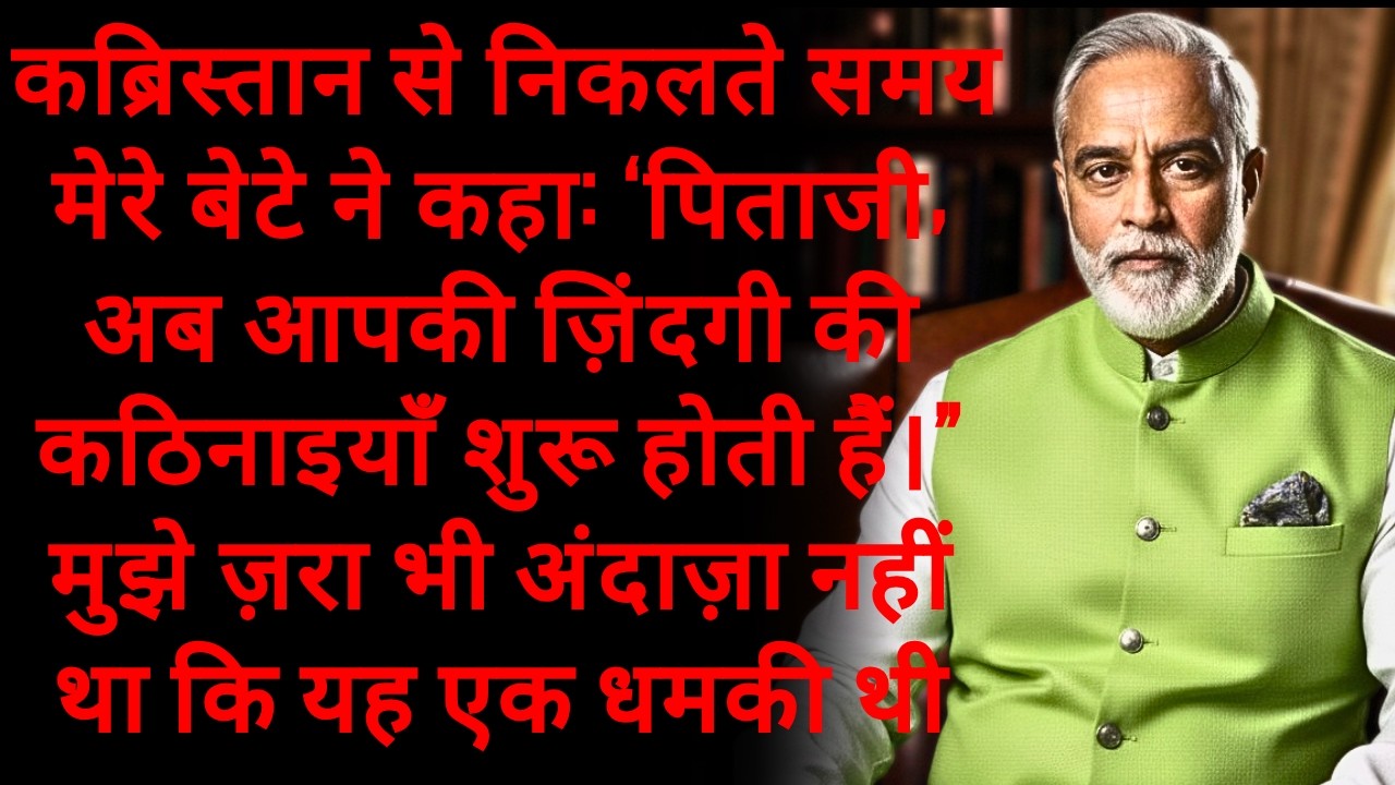 कब्रिस्तान से निकलते समय मेरे बेटे ने कहा: 