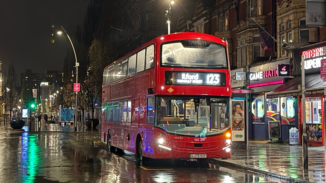 *Extremely Rare* Journey on Arriva London Route 123. Gants Hill - Ilford. Volvo BZL EZ4 (LJ75 VZF)