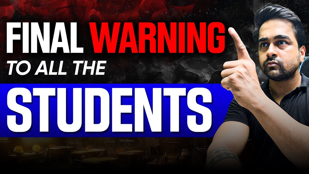 FINAL WARNING to All CA Students 🚨 | CA CS Shantam Gupta