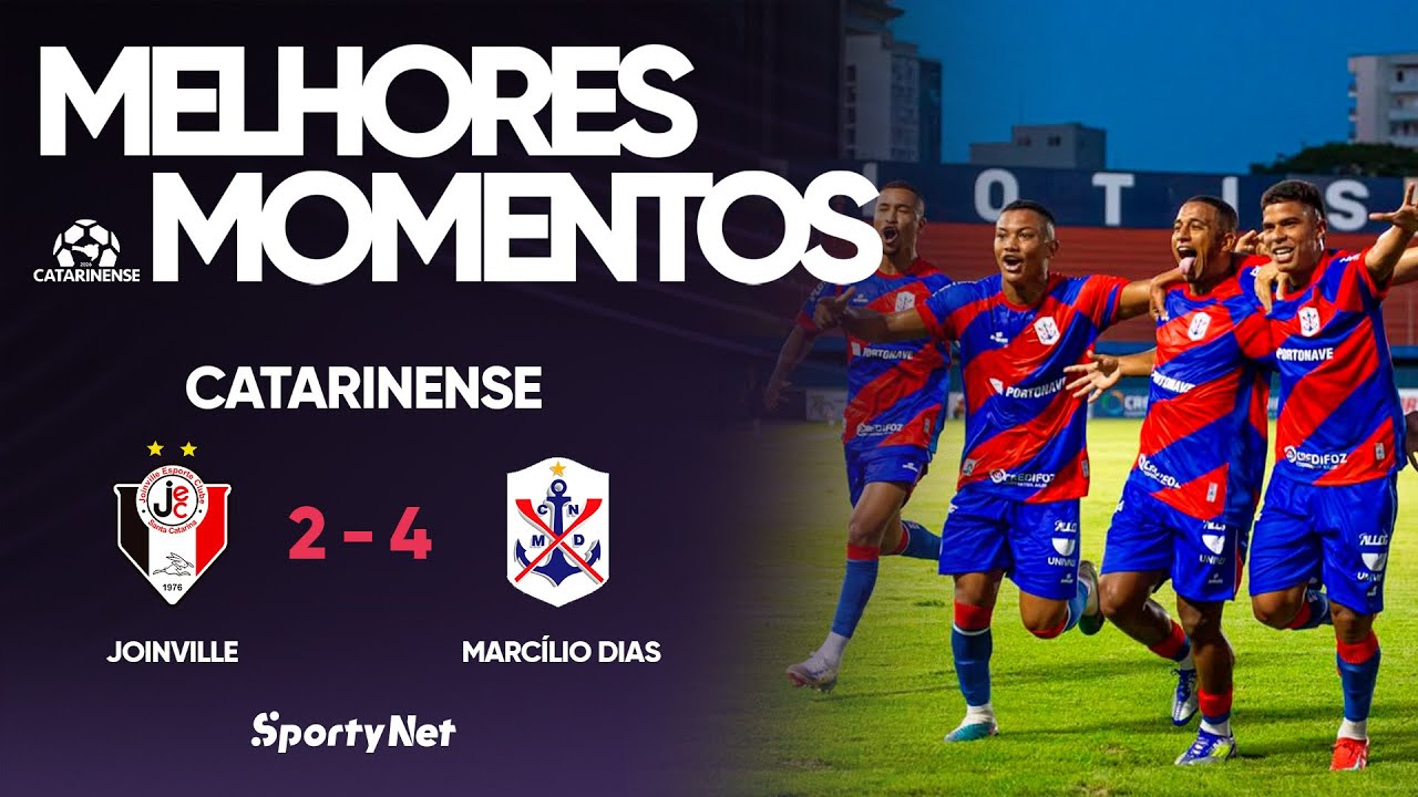 MARCÍLIO DIAS VENCE O JOINVILLE DE VIRADA NO CATARINENSE! – Melhores Momentos