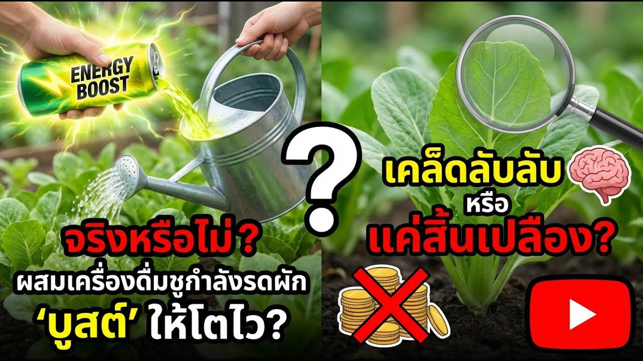 เครื่องดื่มชูกำลังให้ต้นไม้โตจริงไหม? วิเคราะห์ส่วนผสมแบบจริงจัง