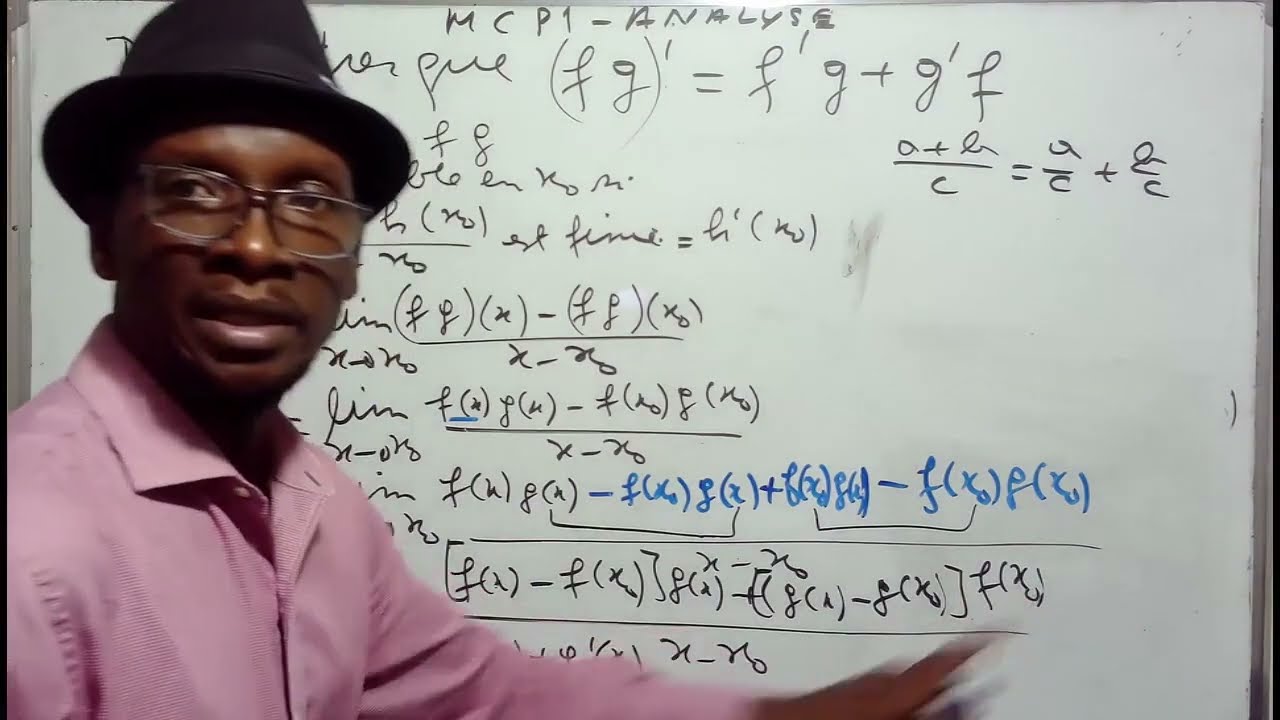 Fonction dérivée | Comment démontrer que (UV)'=U'V+V'U?
