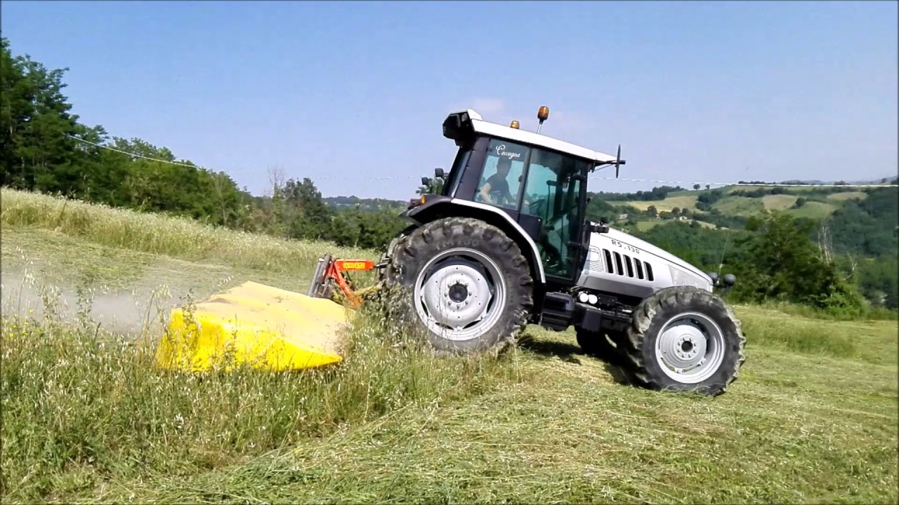 [FALCIATURA ERBA PRIMO TAGLIO 2017] Lamborghini r5 130 - fiat 605 c super - landini 5830