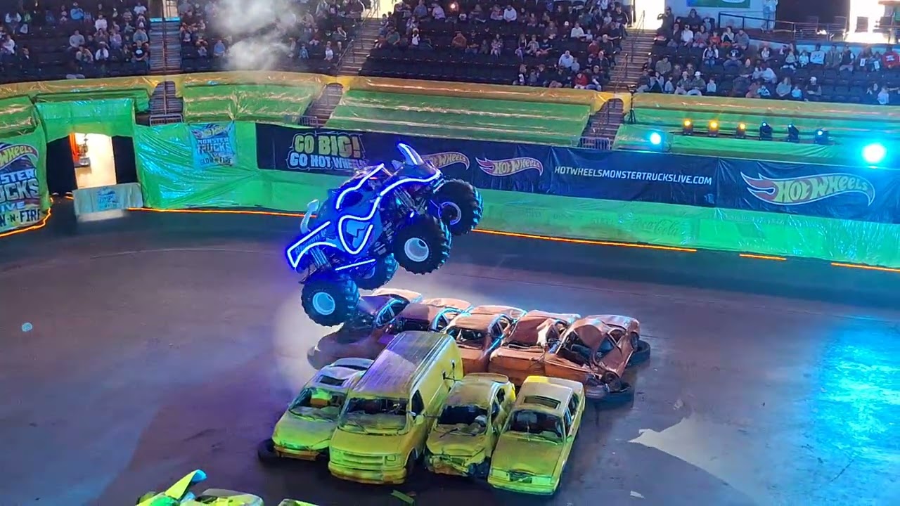 Rhinomite wheelie competition 1/2/26 Hot Wheels Monster Trucks Live: Glow N Fire 