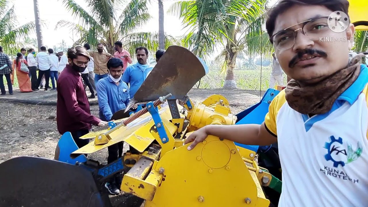 Kunal Agrotech Krishna Rotarezor रोटर आणि उसाची सरी एकाच वेळी Johan Deere 5405 2021 Price| sp plus