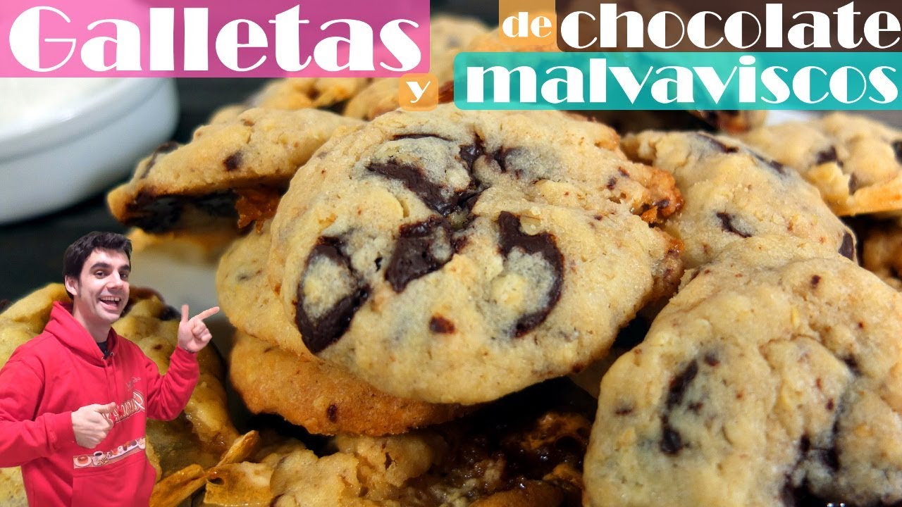 GALLETAS de CHOCOLATE y MALVAVISCOS,😍😋 Unas deliciosas blandas por adentro y crujientes Receta # 362