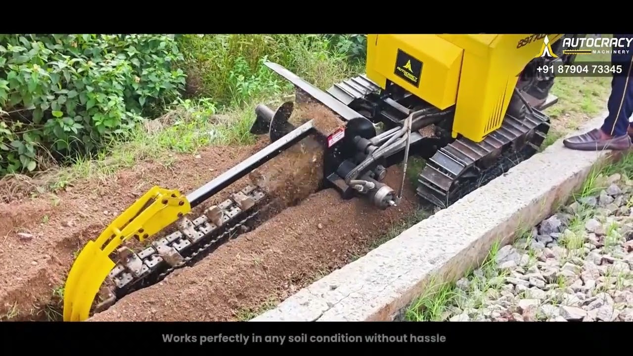 Compact Trencher for Railway Electric Cable Laying Trenching - Dhruva HYT