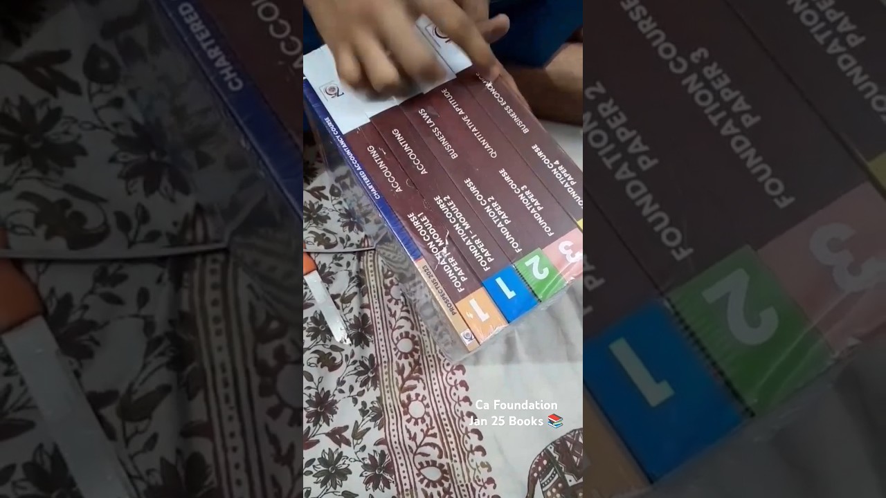Ca Foundation January 2025 Books Unboxing 🥰📚 #cafoundation #books #shorts