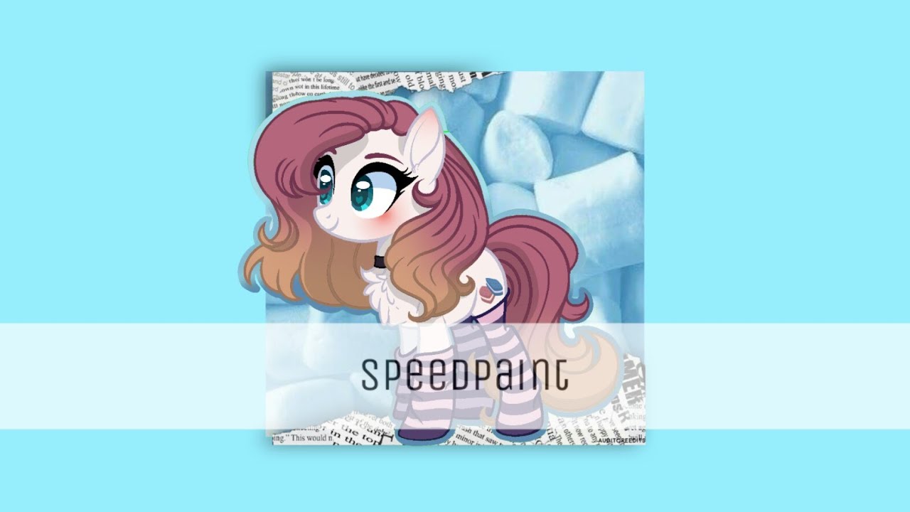 ♡ {Art Trade} Marshmallow (Speedpaint and Base Edit) ♡