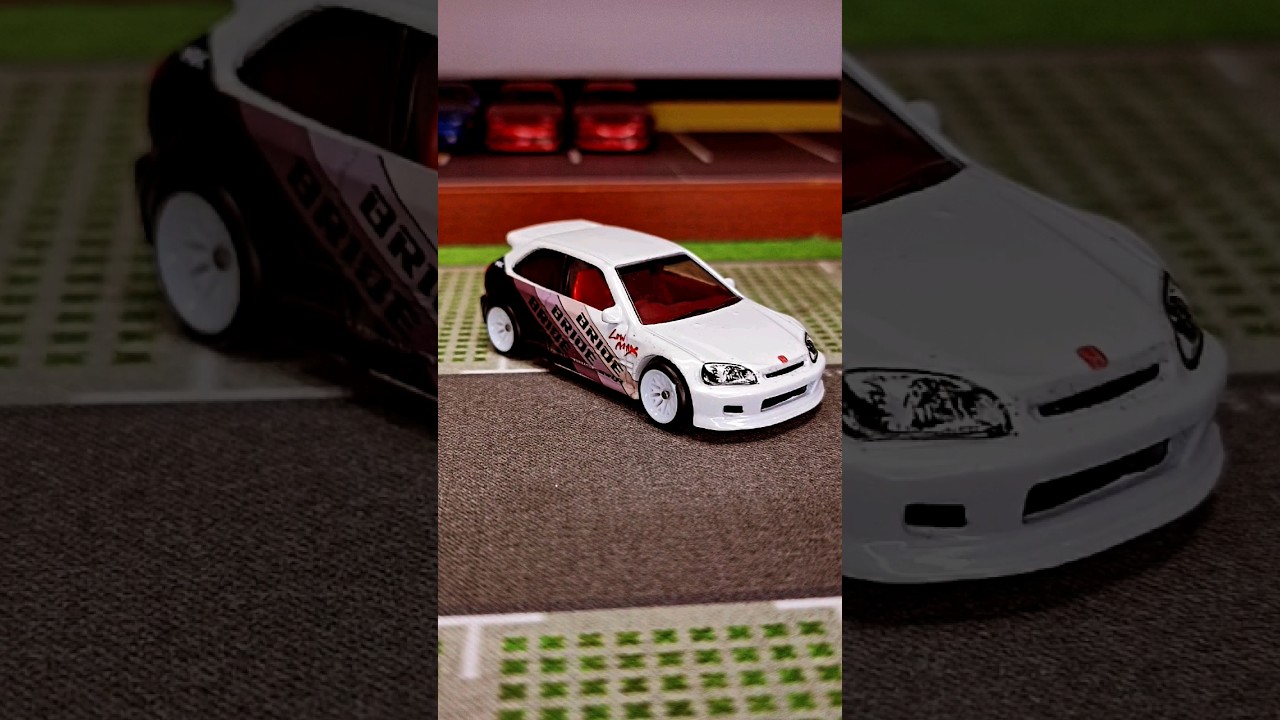 HOT WHEELS CUSTOM HONDA CIVIC EK9 BRIDE #CUSTOM #DIECAST #hotwheels