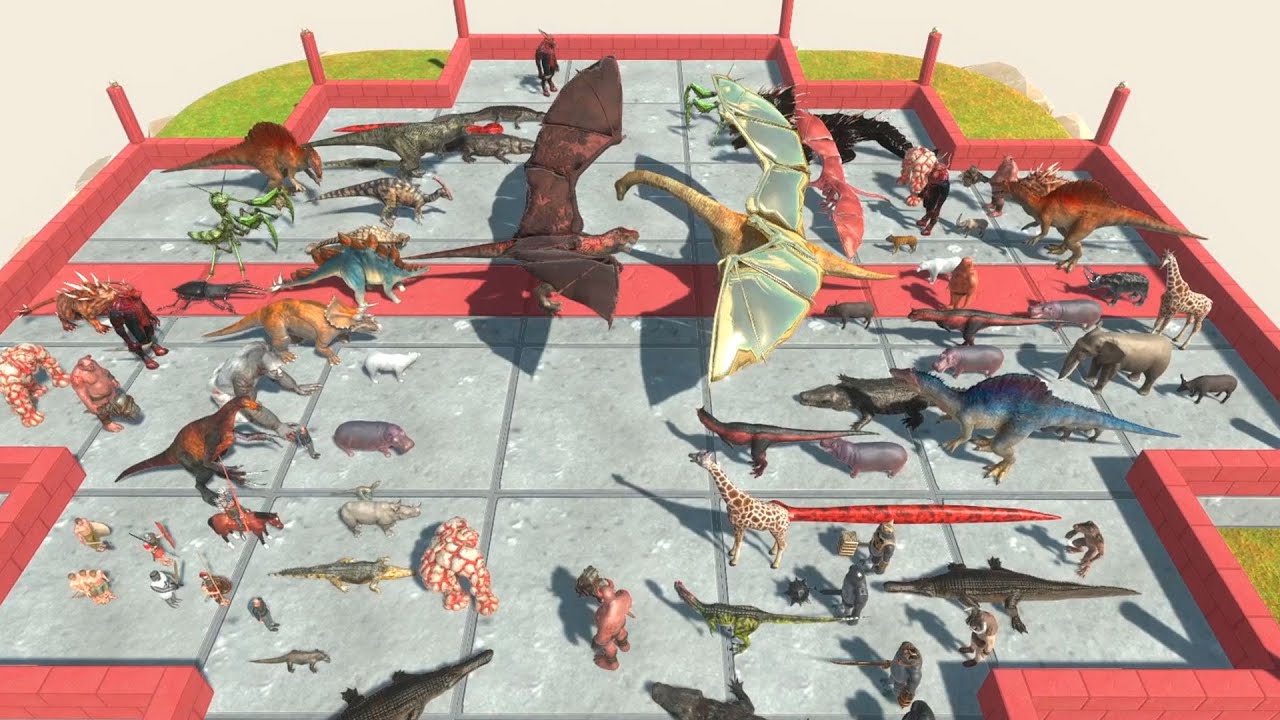 BATTLE ROYAL All Units With Wings ► Animal Revolt Battle Simulator