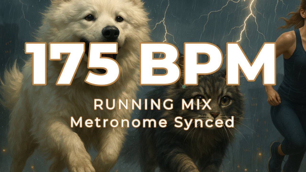 175 BPM | 2 Hour Running Music 2025 | Rock Motivation Mix | Rock Alternating | Metronome Synced
