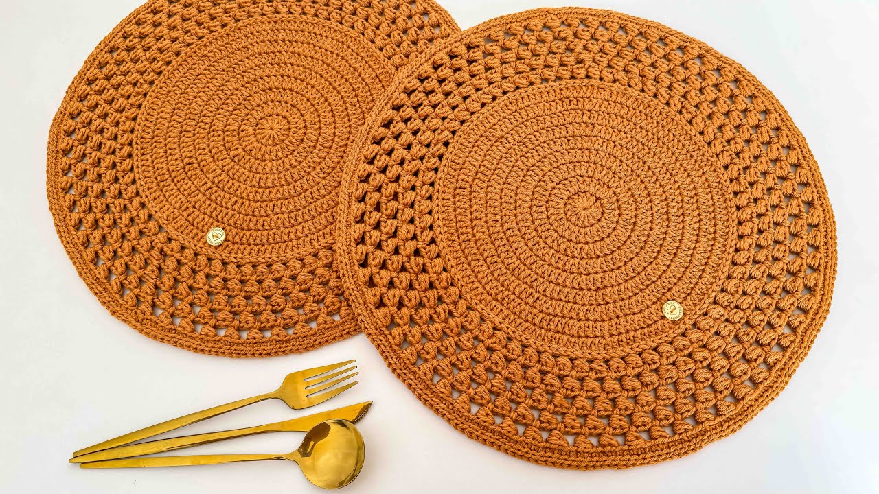 Sousplat de crochê Ayse passo a passo completo tutorial 