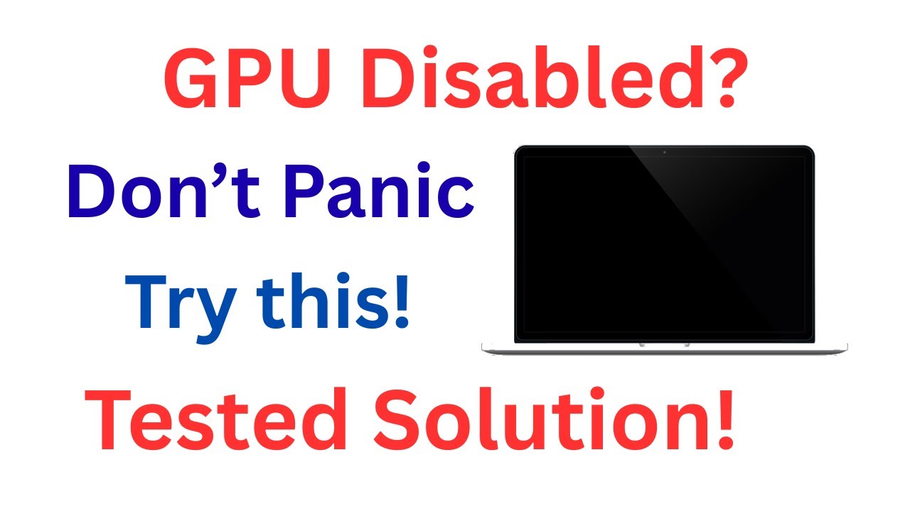 I Accidentally Disabled my Graphics Card | Disabled Display Adapter | Disabled Intel HD Graphics