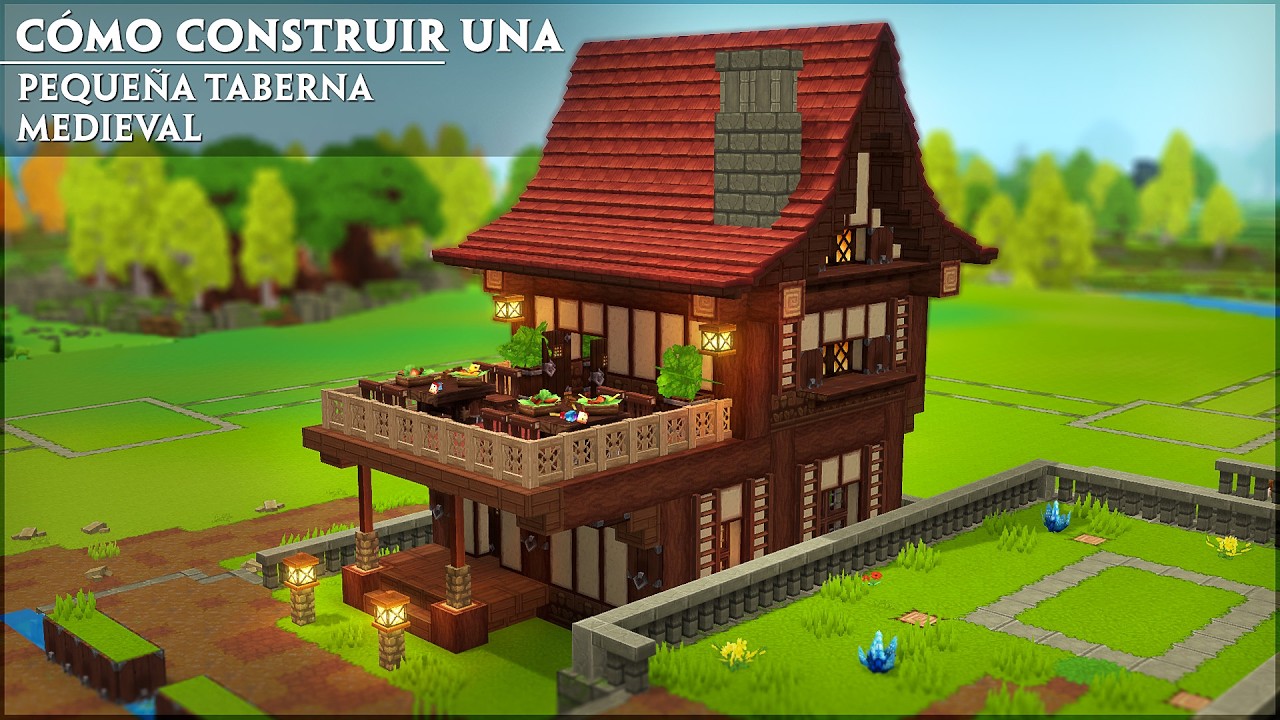 Cómo Construir Una Ciudad Medieval | Taberna Sencilla | Tutorial de Hytale
