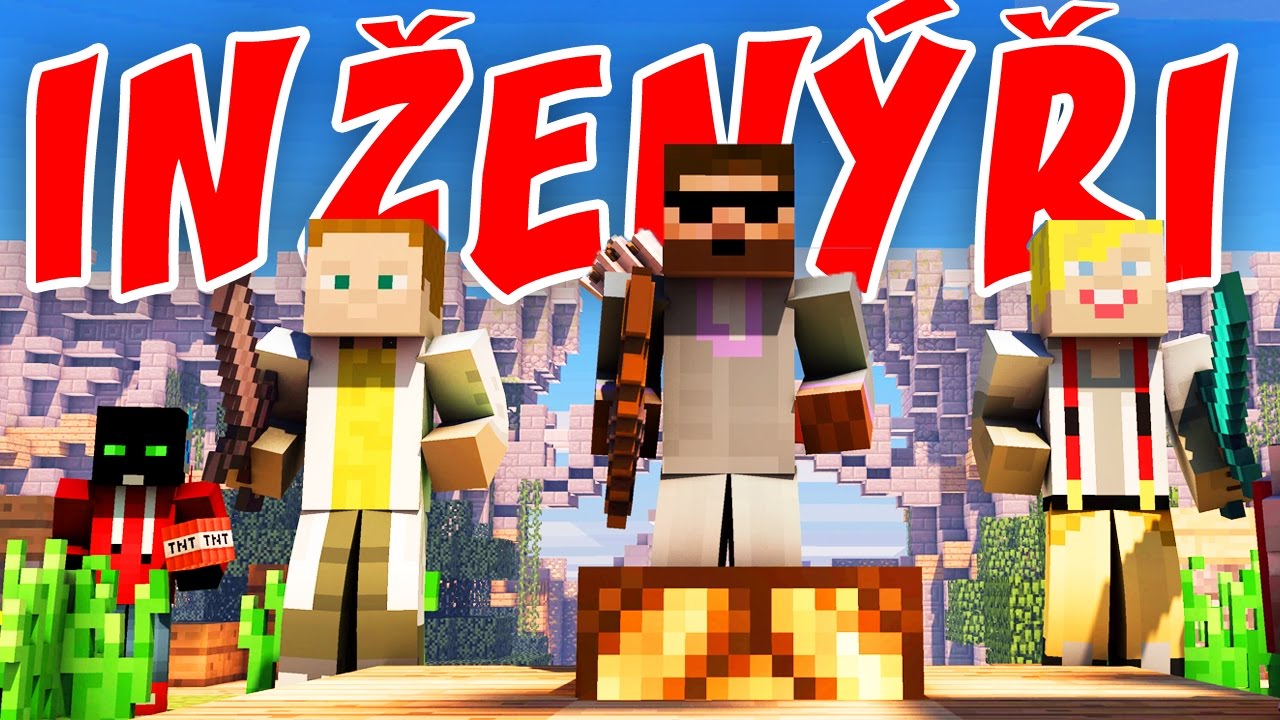 Pedro, Gejmr, Jirka a Marwex | BRIDGE BUILDERS - Inženýři | Minecraft minihry