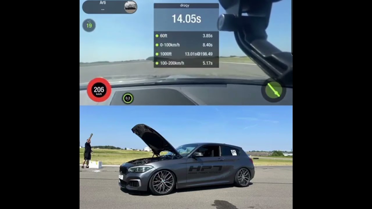 BMW M140i xDrive HPT New Hybrid Rekord Scc500 Rolling50  287.37kmh Dragy Times