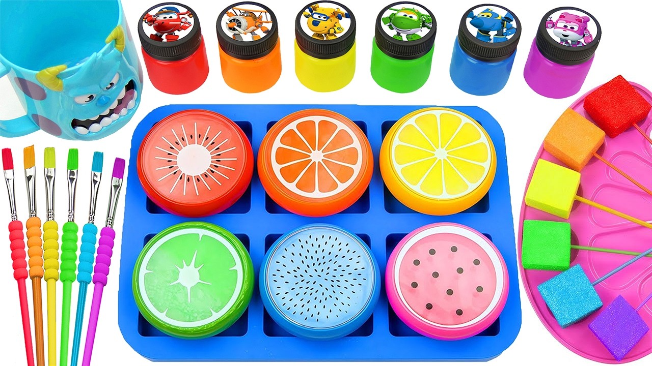 Satisfying Video l How I Make Rainbow Real Sprunki Mixing Blue Pool Labubu Lollipop Paint Slime ASMR