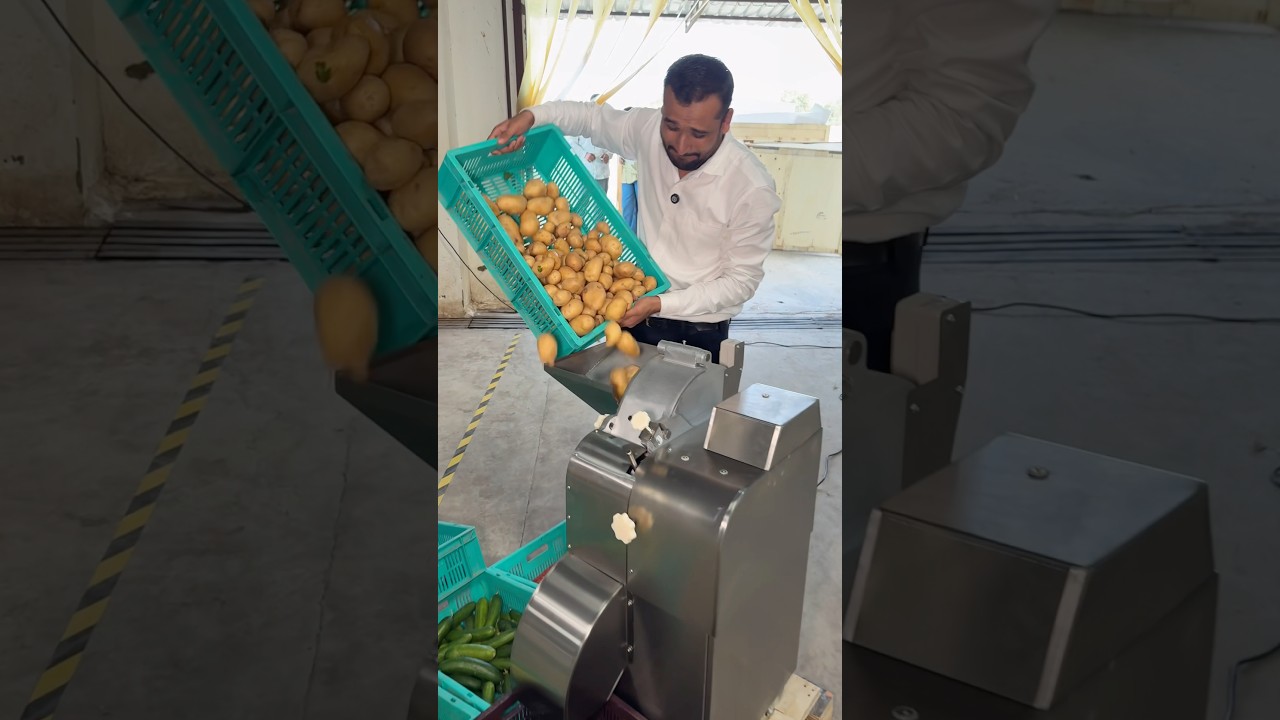 Pokr&oacute;j 1000 kg warzyw w zaledwie 60 minut &ndash; niesamowita maszyna nowej technologii 😱 #biznes #maszyna