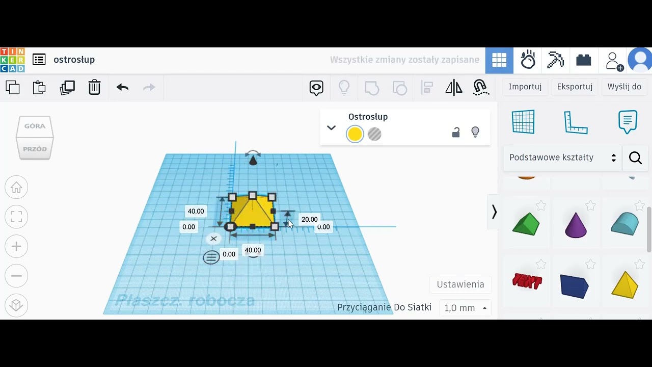 zad1 Ostrosłup Tinkercad