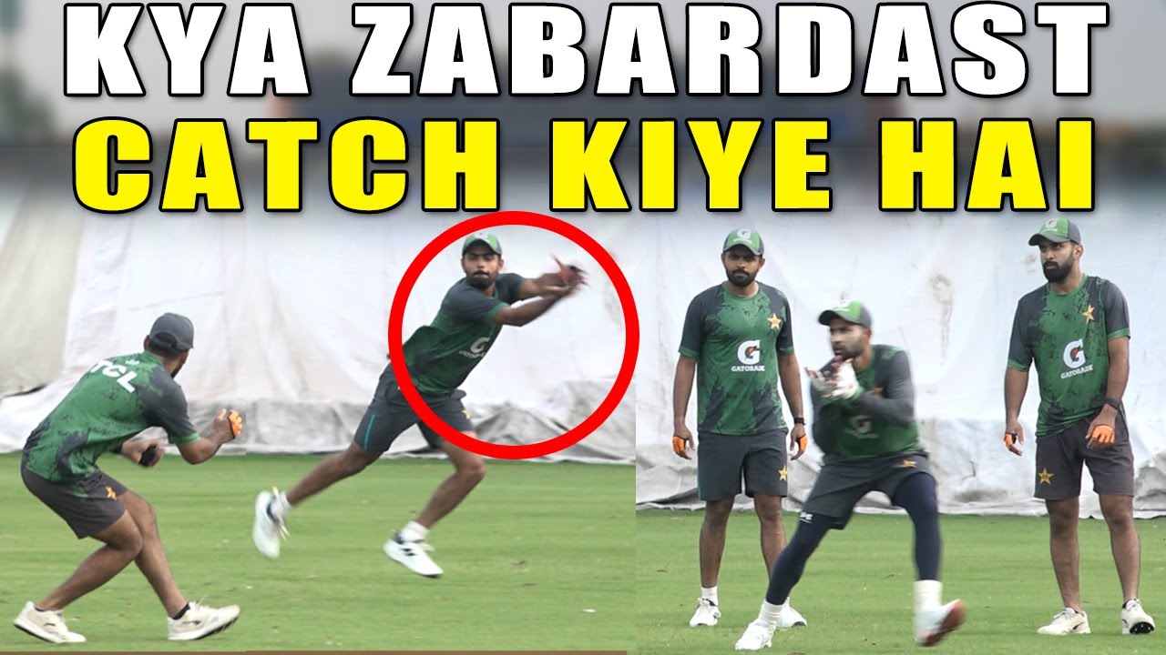 Pakistan Team Working Hard on Fielding &mdash; Run & Catch Practice Session