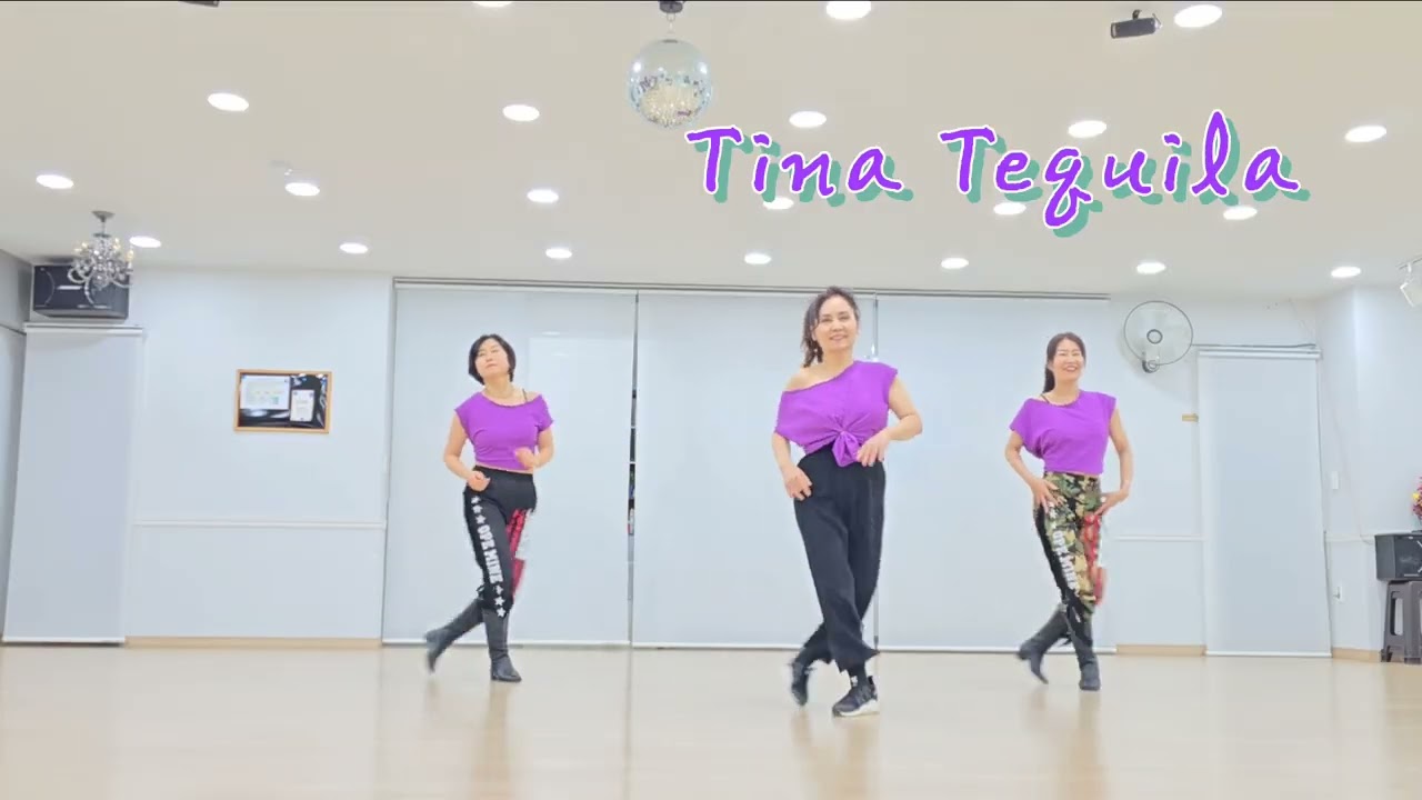 Tina Tequila🍀 Line Dance Demo #대한컨트리댄스협회 대구지부 홍지현 010-5003-2606 