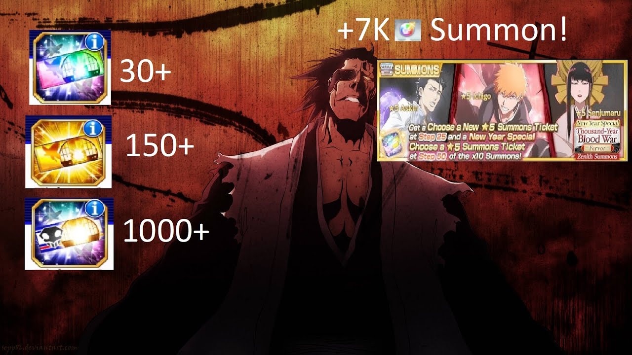 BIG 2500 Tickets Opening and 7k Orb Summon [Bleach Breave Souls]