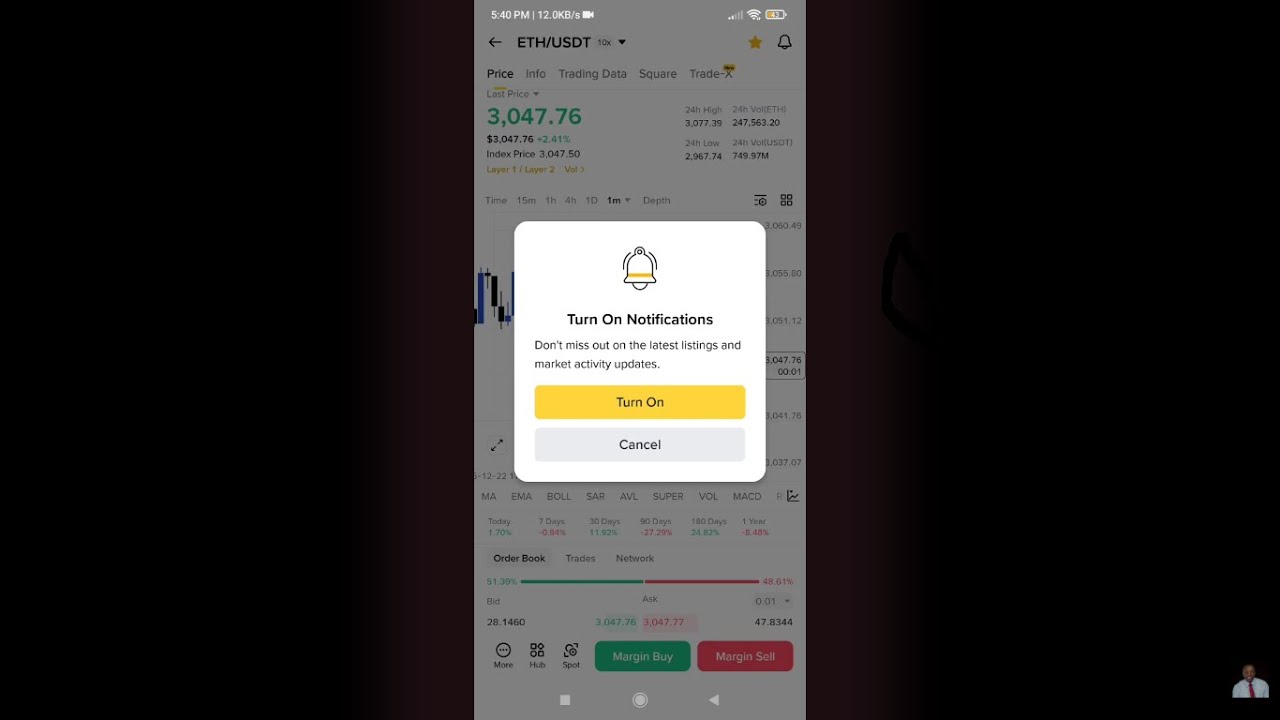 Как настроить оповещения о ценах в мобильном приложении Binance (Как настроить уведомления в Bina...