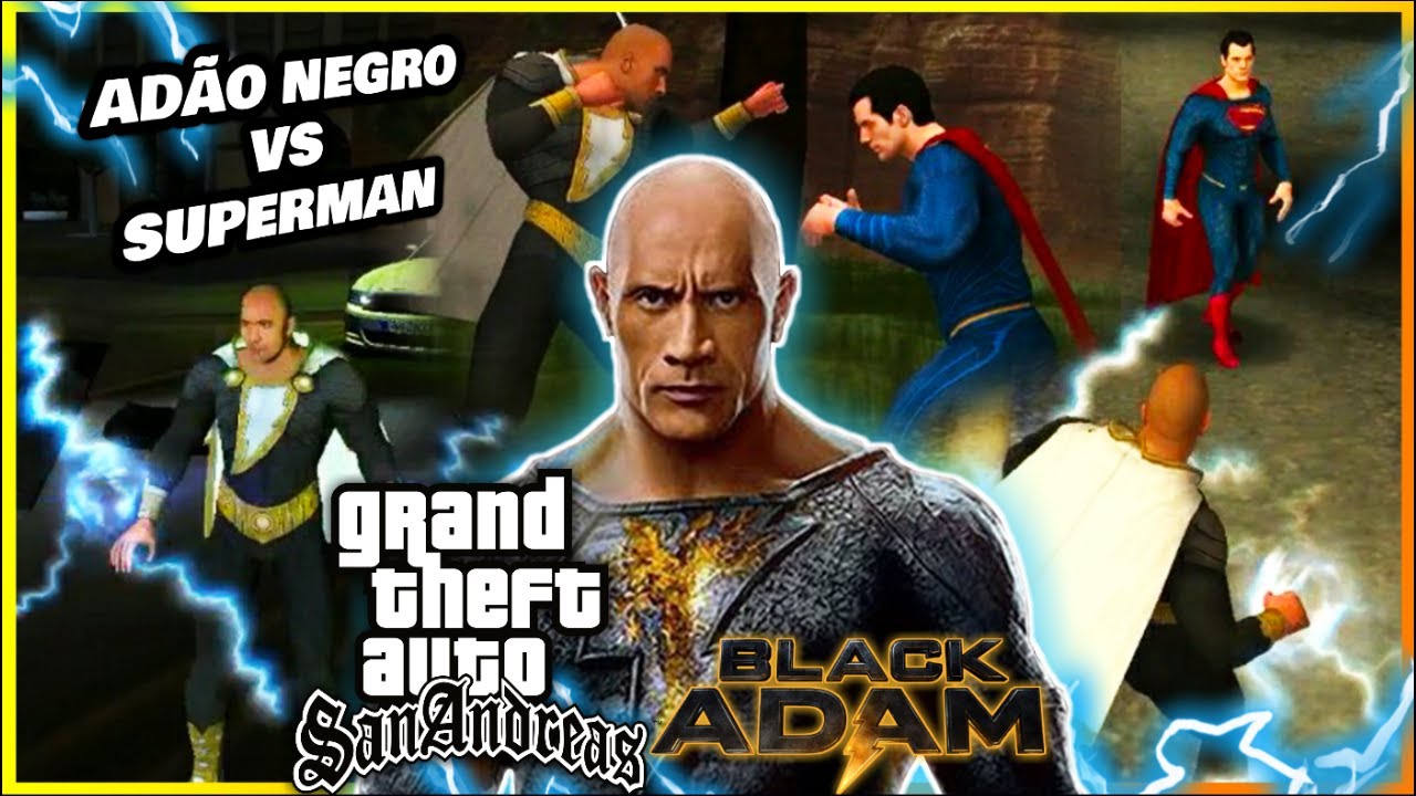MOD ADÃO NEGRO⚡ - GTA San Andreas #1⚡ #gtamods #adaonegro #dccomics