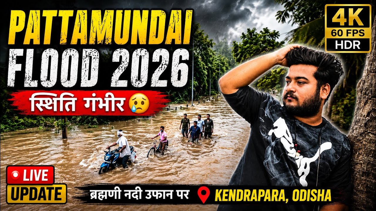 🚨 Pattamundai Flood 2026 | Brahmani River Overflow | Kendrapara Flood Situation | Odisha Flood Live