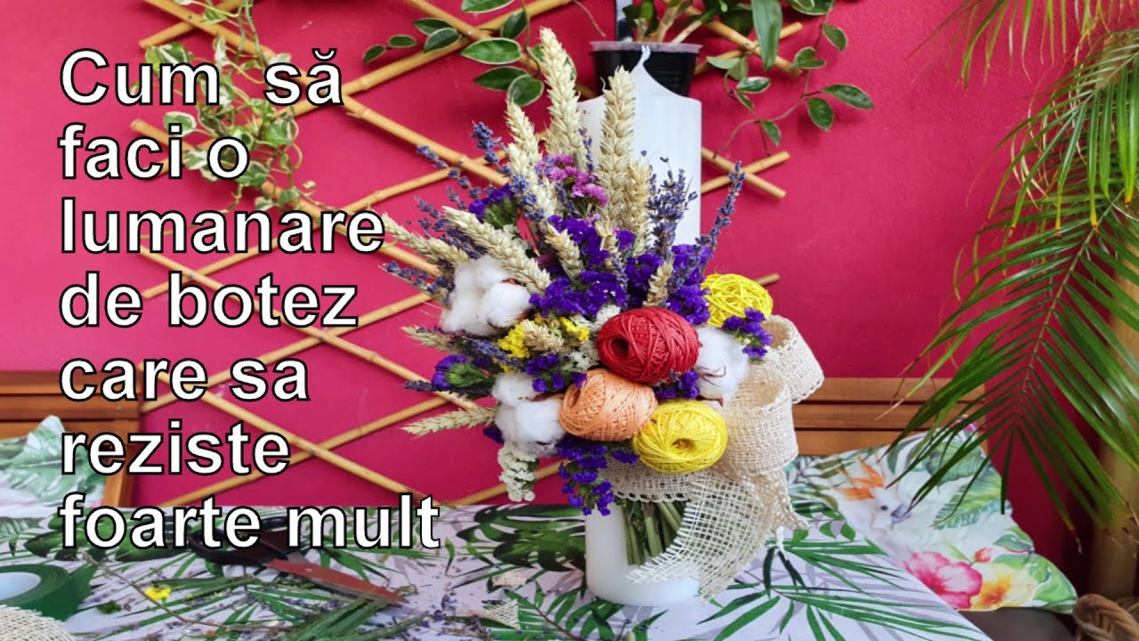 Cum sa faci singur o lumanare de botez rezistenta