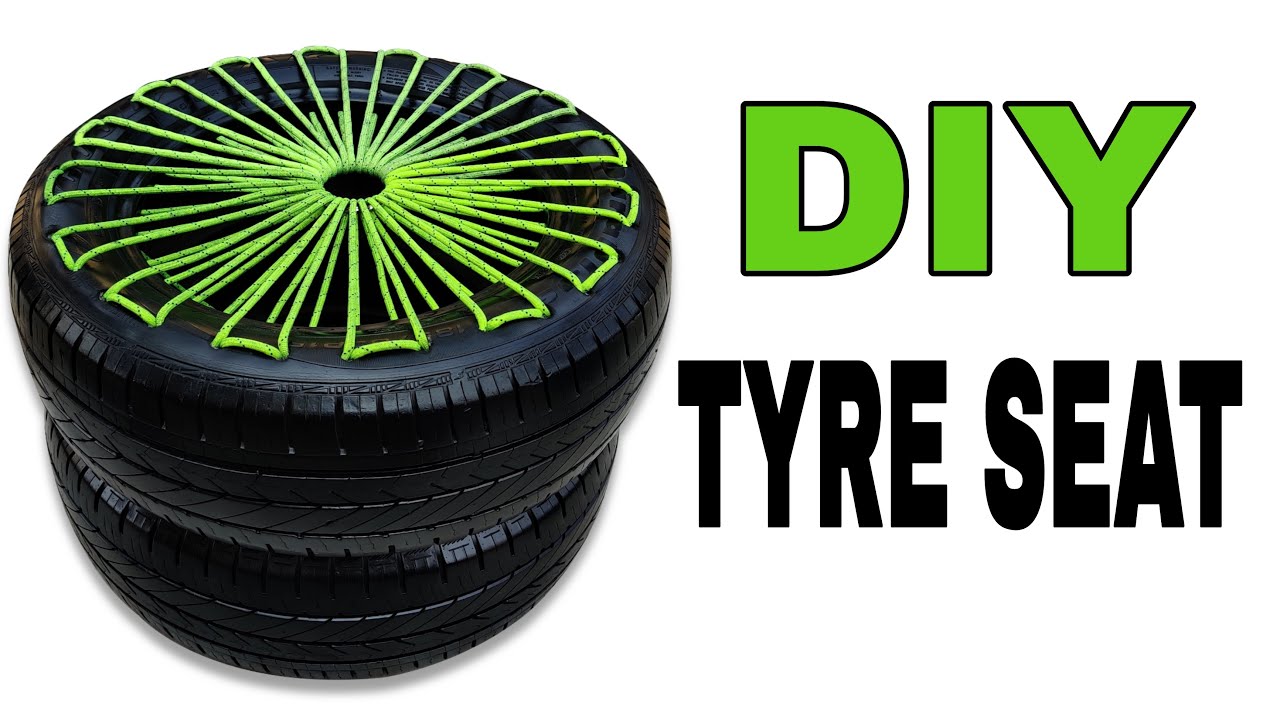 DIY Making of Tyre Seat at Home