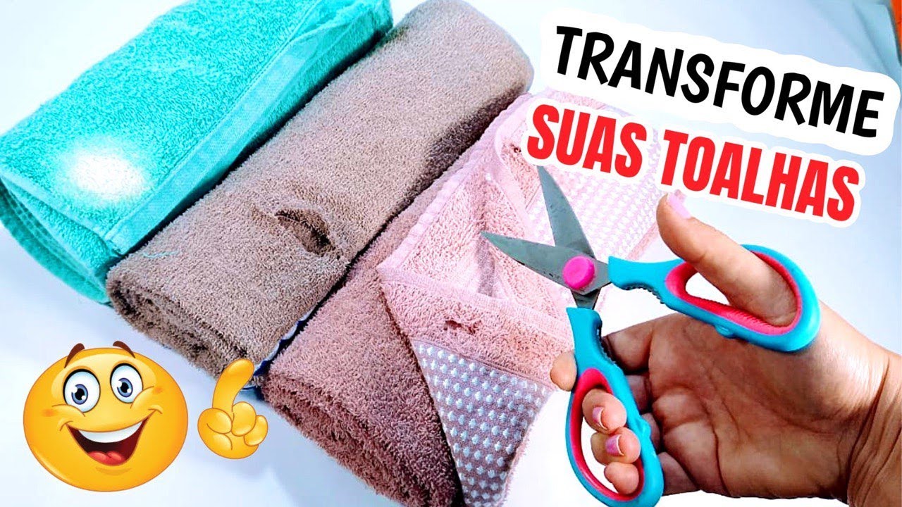 3 Ideias Incríveis de Transformação de Toalhas velhas