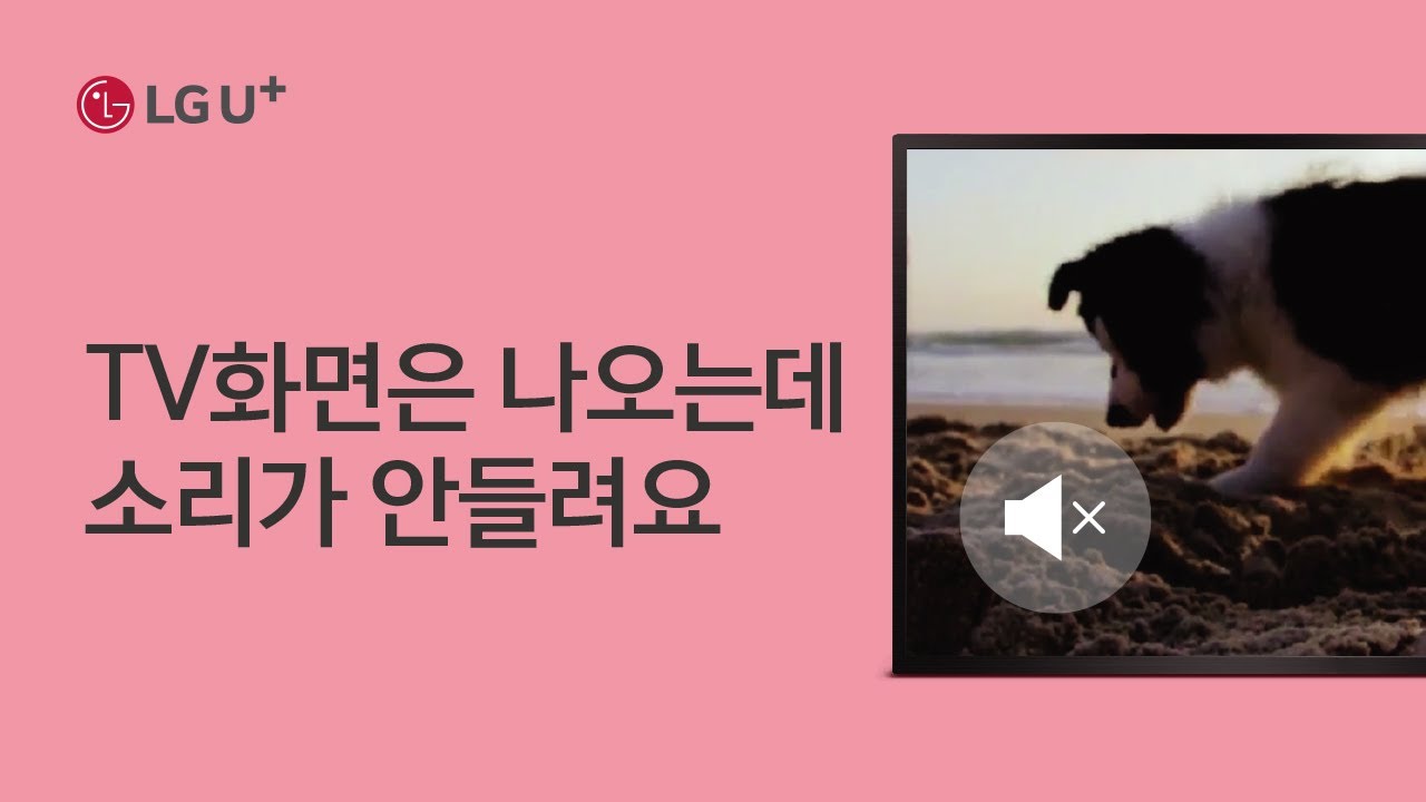 [U+tv] TV화면은 나오는데 소리가 안 들려요