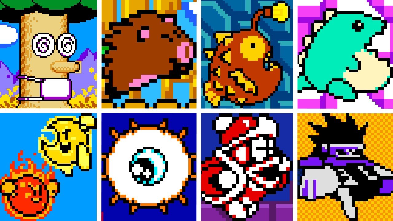 Kirby's Dream Land 2 DX - All Bosses (No Damage)