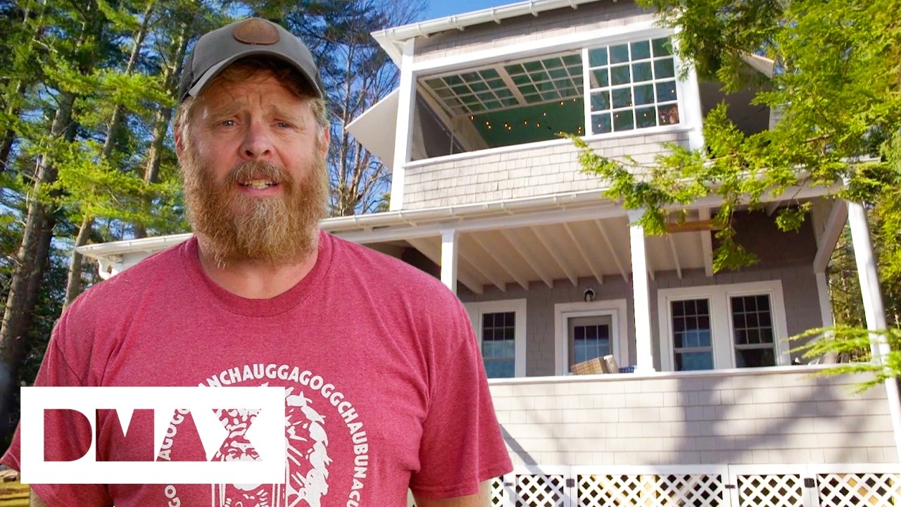 Historic Lake Camp Gets a Stunning Modern Exterior Renovation | Maine Cabin Masters