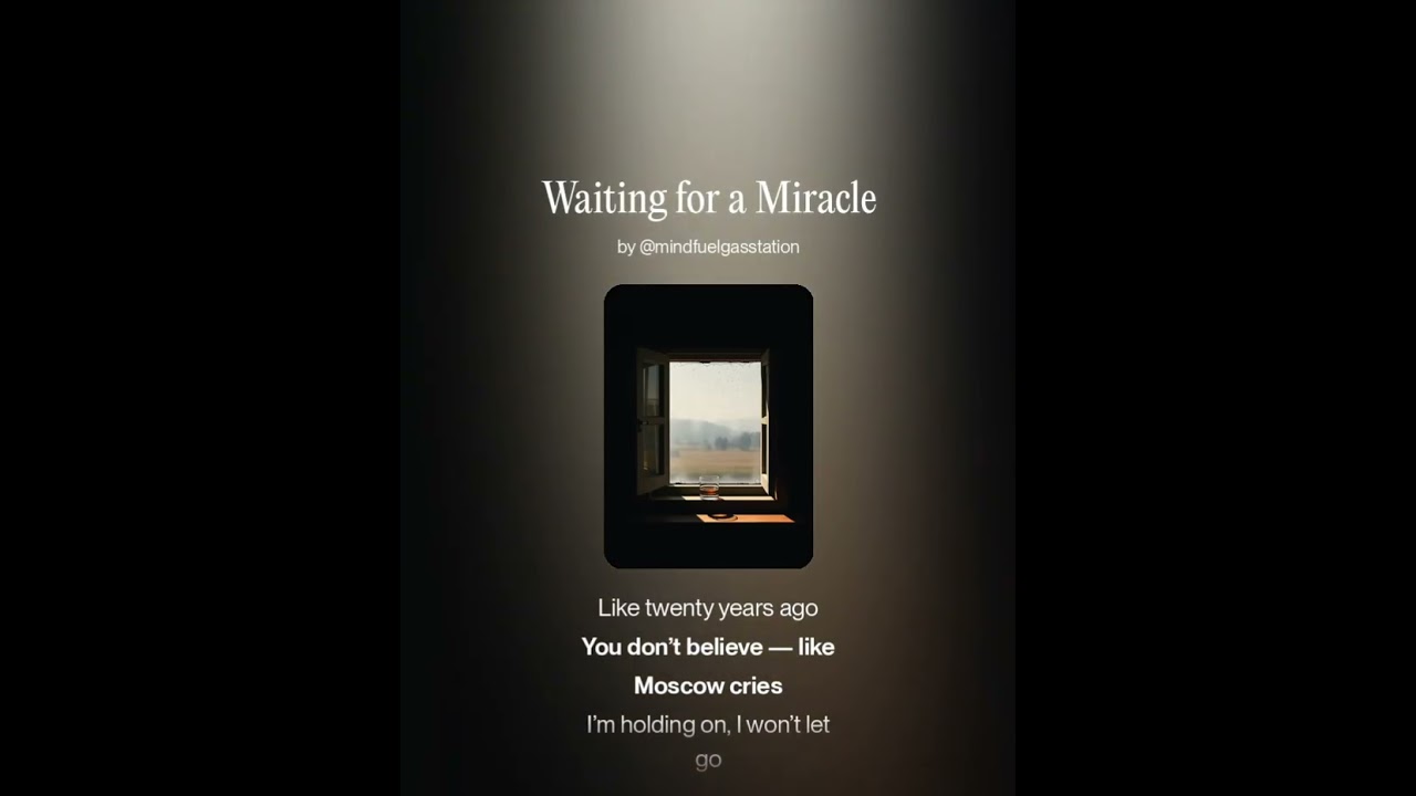 Waiting on a Miracle (Raspy Male Vocal) | Emotional Americana Ballad