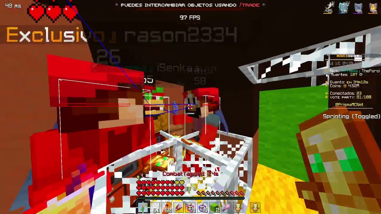 este meme no puede 2v2, y abre para hacernos 3v2 en prismamc