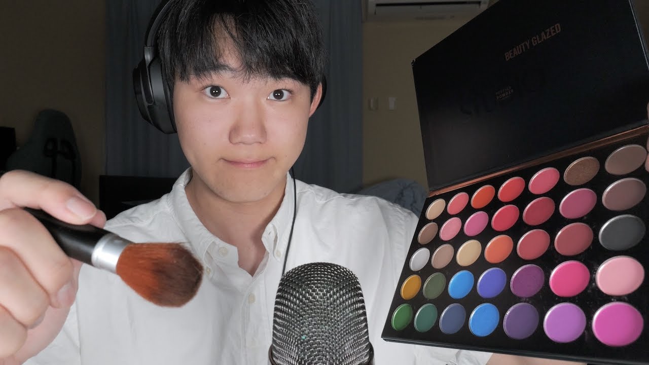 【ASMR】友達があなたの顔をメイクする！💄【SUB】Friends make up your face! 💄