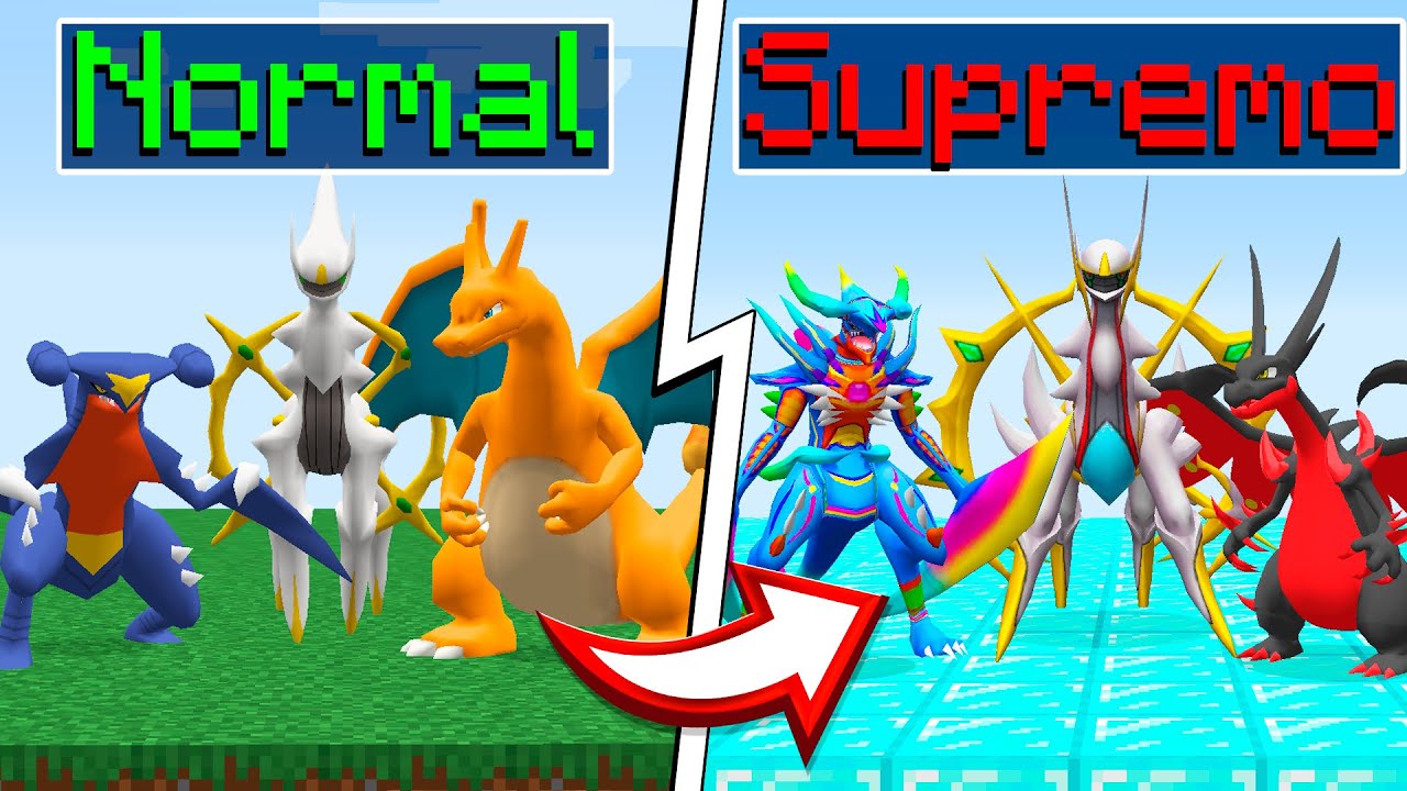 Eu Criei Pokémons SUPREMOS no Minecraft Pixelmon!