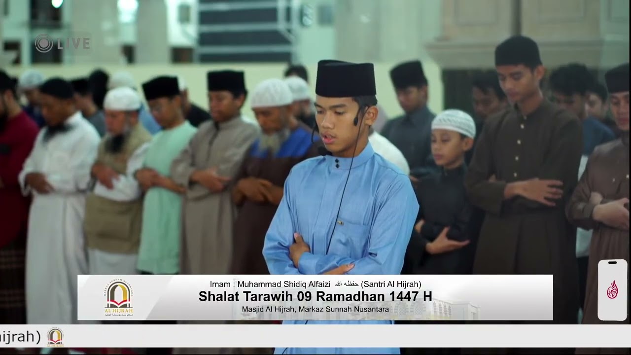 🔴 [LIVE] Shalat Tarawih 09 Ramadhan 1447 H
