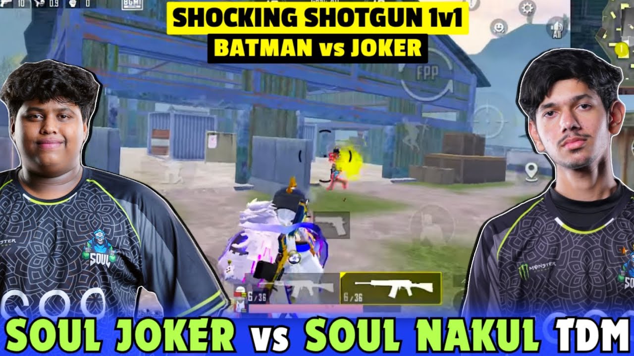 iQOOSouL NAKUL vs JOKER 1v1 TDM Battle 🔥 S12K + M416 🥶 SHOCKED 😱 Team SouL 🚀