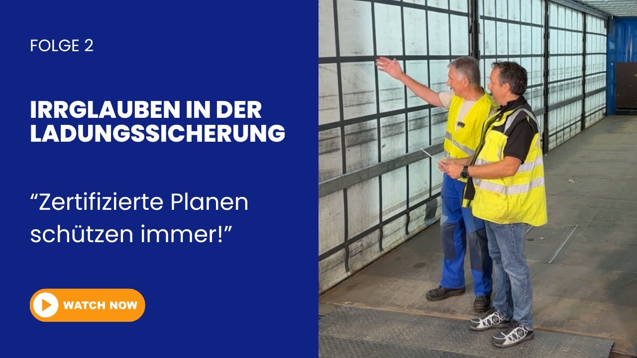 Ladungssicherung Irrglauben: Eine zertifizierte Plane schützt nicht jede Ladung | L.K.W. Schmid